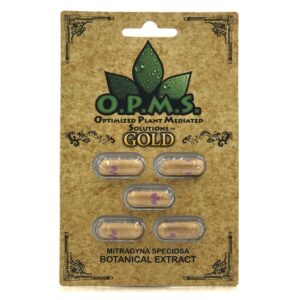 Buy OPMS Gold Kratom Extract Capsules 5 Cap – potent and lab-tested kratom extract in a secure 5-count package