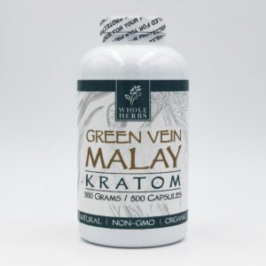 Whole Herbs Green Vein Malay Kratom Capsules