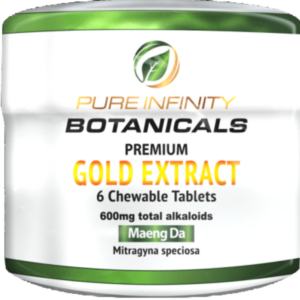 Pure Infinity Premium Gold Maeng Da Kratom Tablets, 6 count