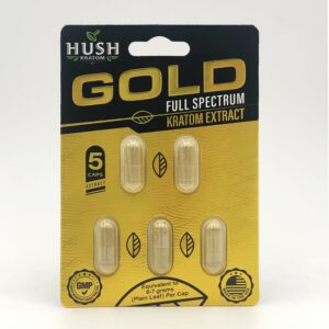 Hush Gold Full Spectrum Extract Capsules 5 Count