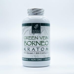 Buy Whole Herbs Green Vein Borneo Kratom Capsules