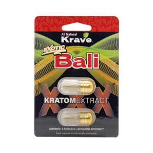 Krave Bali Kratom Extract Capsules