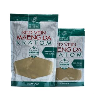 Whole Herbs Red Vein MAENG DA Kratom Powder
