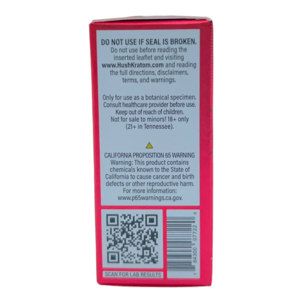 HUSH Nano Kratom Extract Shot - 10ml