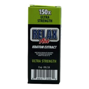 Relax Aid Kratom Liquid Shot, Ultra Strength 150X