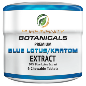 Pure Infinity Blue Lotus Kratom Tablets, 6 count
