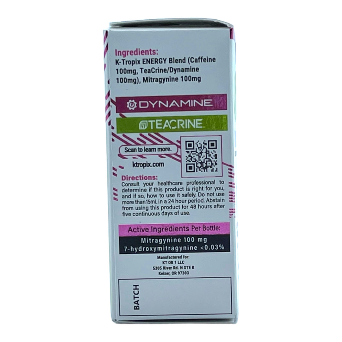 K-Tropix lemonade kratom energy blend 2k series shot info1