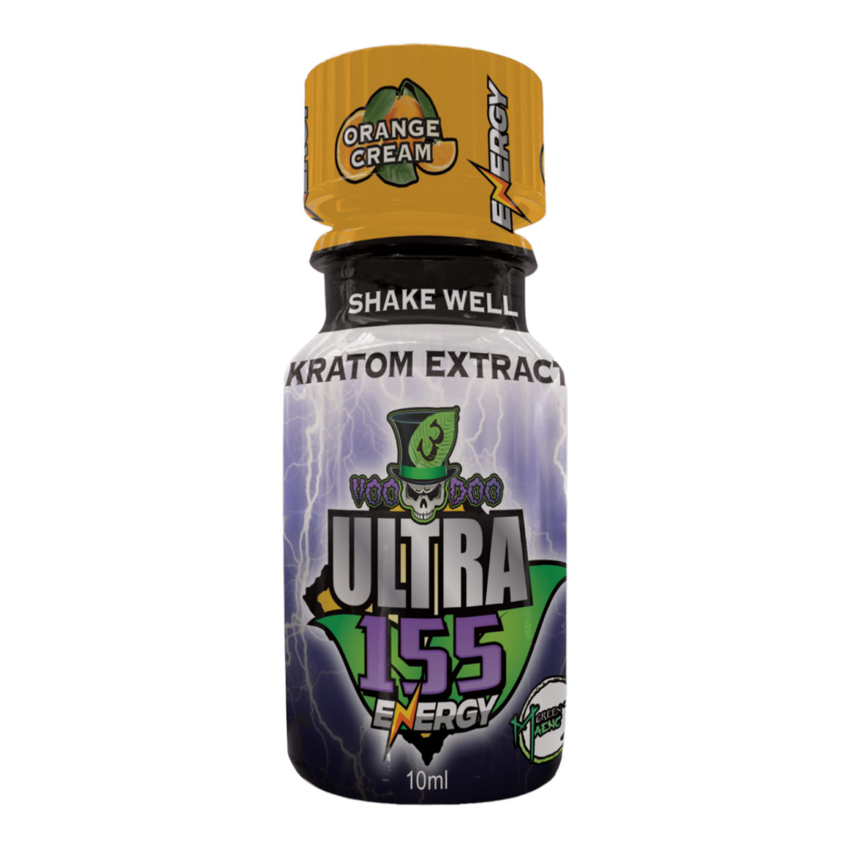 VooDoo3 Ultra 155 Orange Cream Energy Kratom Shot - 10ml
