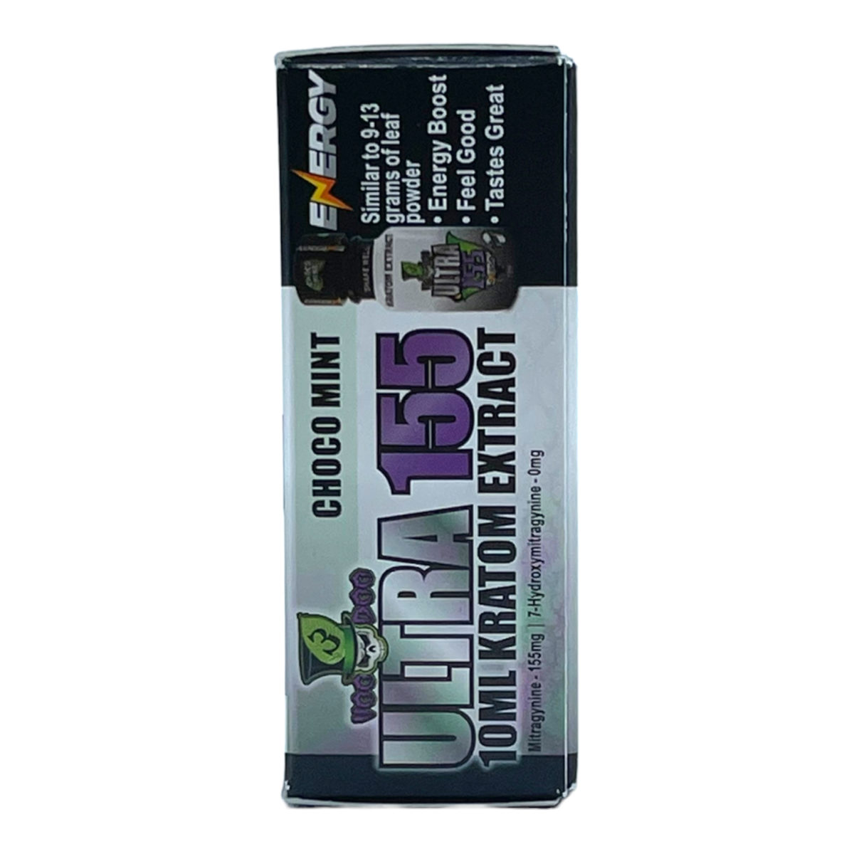 VooDoo3 Ultra 155 Chocolate Mint Energy Kratom Shot 155mg 10mL (BUY 1 GET 1) - Image 4