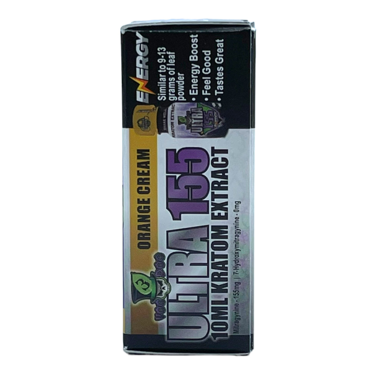 VooDoo3 Ultra 155 Orange Cream Energy Kratom Shot 155mg 10mL - Image 6
