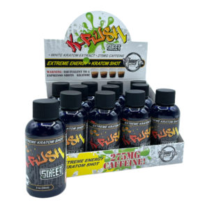 K-Rush White Maeng Da Orange Extreme Kratom Shot 59ml