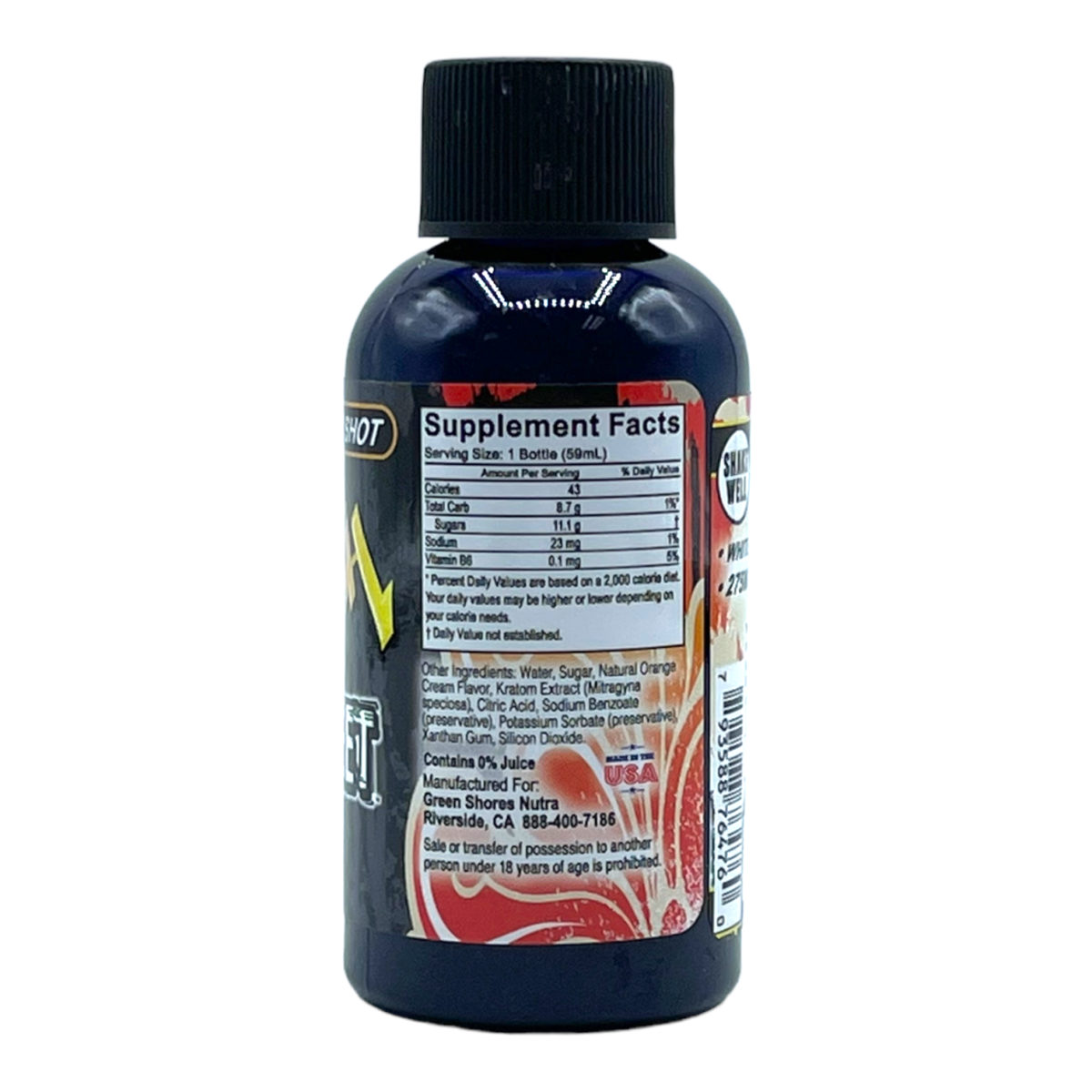 Shop K-Rush Extreme Kratom Shot, White Maeng Da Orange