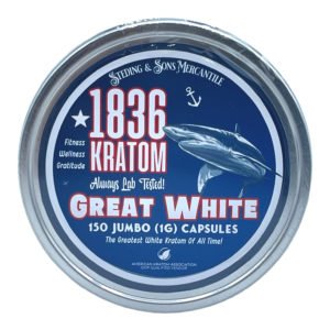 Buy 1836 Kratom Great White Kratom Jumbo Capsules