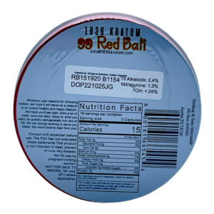 Buy 1836 Kratom 99 Red Bali Kratom Jumbo Capsules