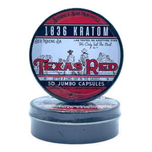 Buy 1836 Kratom Texas Red Kratom Jumbo Capsules