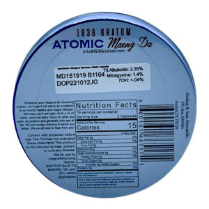 Buy 1836 Kratom Atomic Maeng Da Kratom Jumbo Capsules