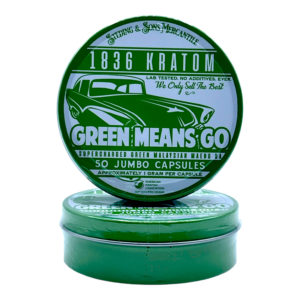 Buy 1836 Kratom Green Means Go Kratom Jumbo Capsules