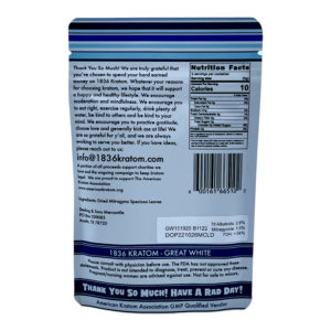 Buy 1836 Kratom Great White Kratom Powder
