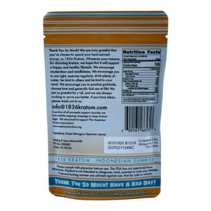 Buy 1836 Kratom Indonesian Sunrise Kratom Powder