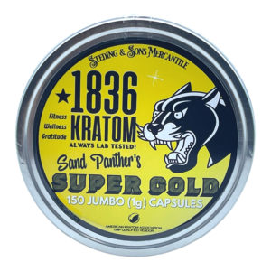 Buy 1836 Kratom SP Super Gold Kratom Jumbo Capsules