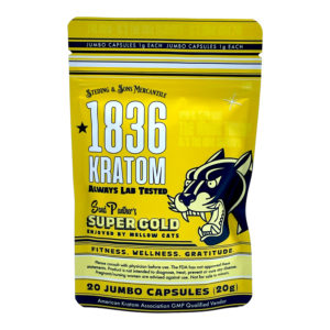 Buy 1836 Kratom SP Super Gold Kratom Jumbo Capsules