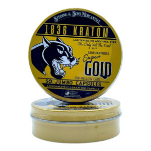 1836 SP Super Gold Kratom Jumbo Capsules