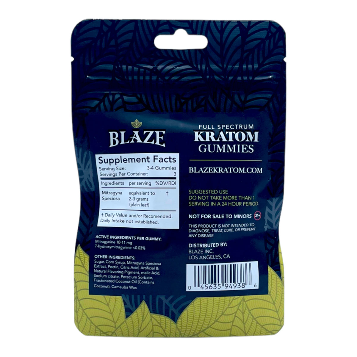 Buy Blaze Full Spectrum Kratom Gummies, 10 count