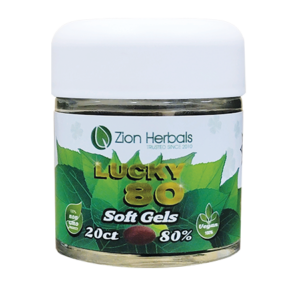 Zion Herbals Soft Gels Kratom 80% - 20 count