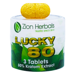 Buy Zion Herbals Lucky 80 Kratom Extract Tablets