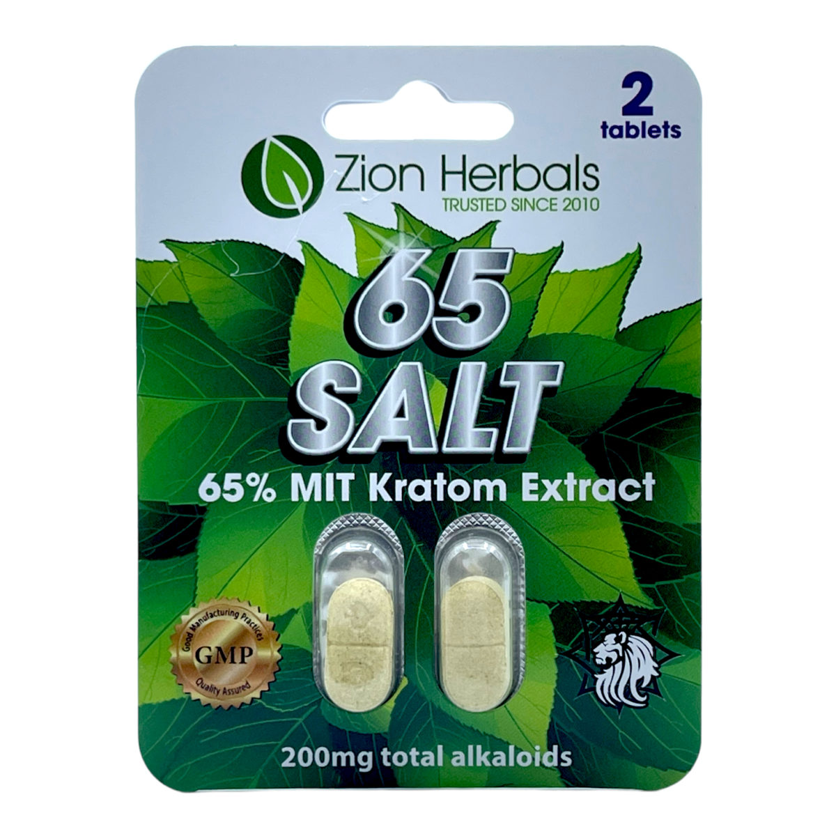 Zion Herbals 65 Salt Extract Tablets, 2 count