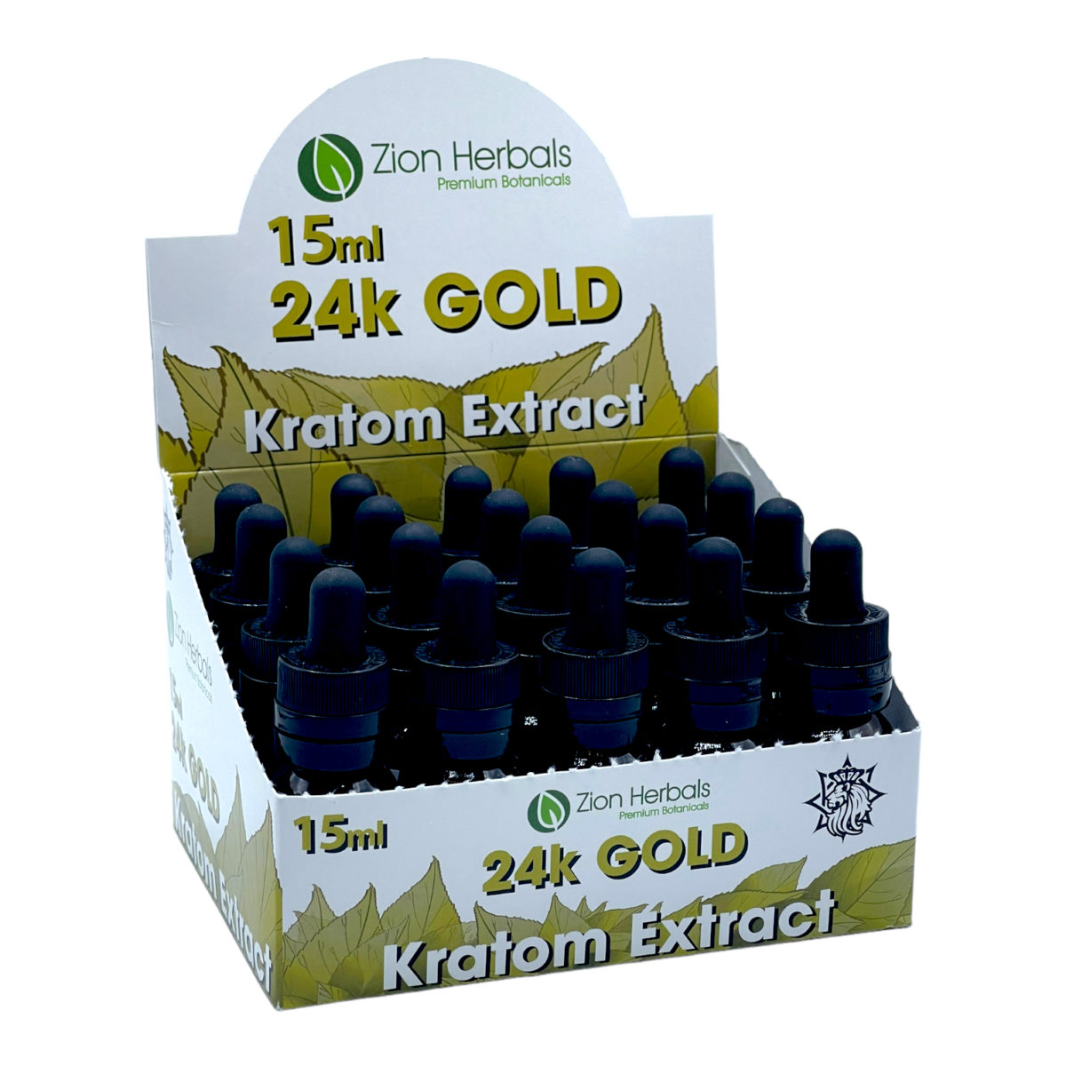 Zion Herbals 24k Gold Kratom Shot 110mg 15mL - Image 3