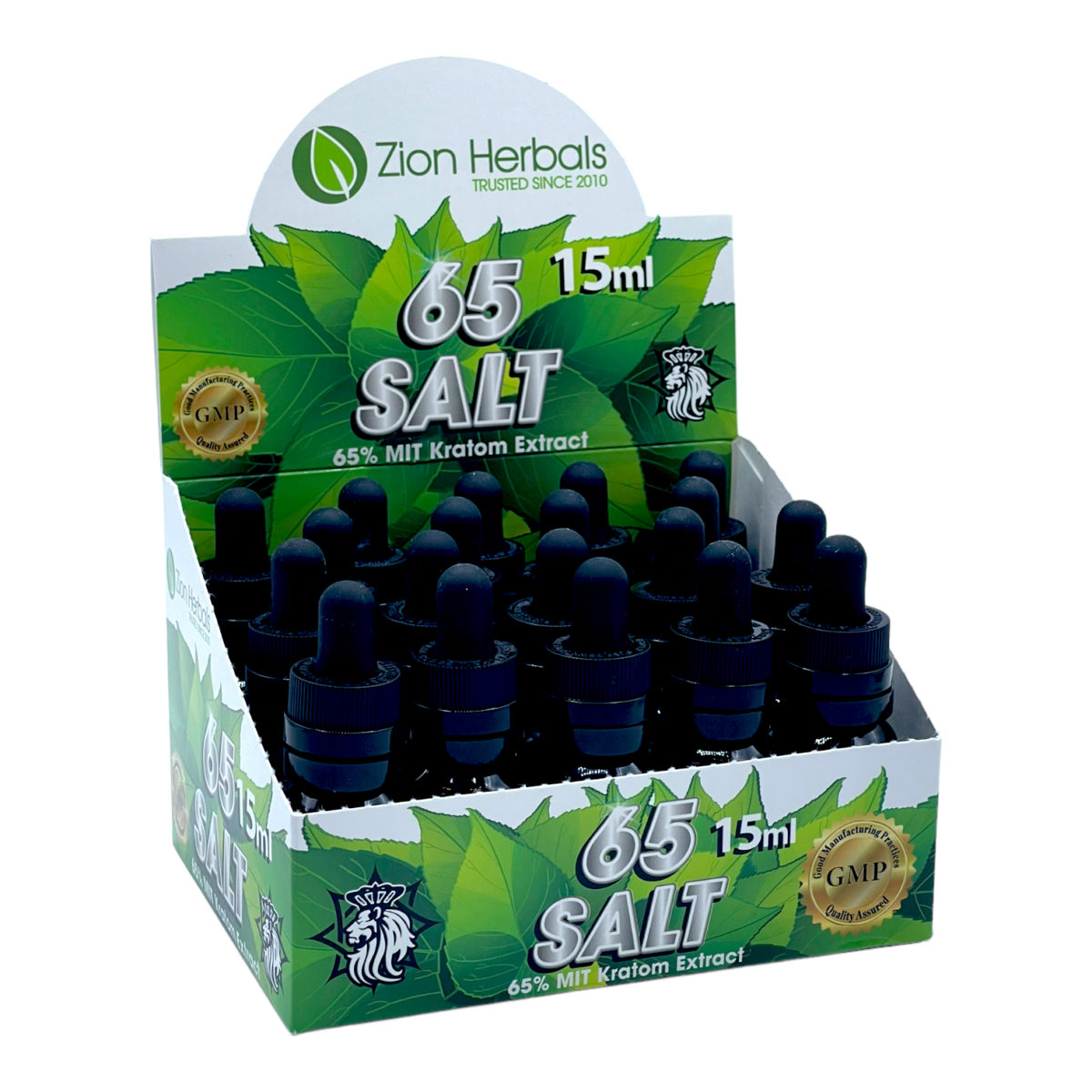 Zion Herbals 65 Salt Kratom Extract Shot 130mg 15mL - Image 3