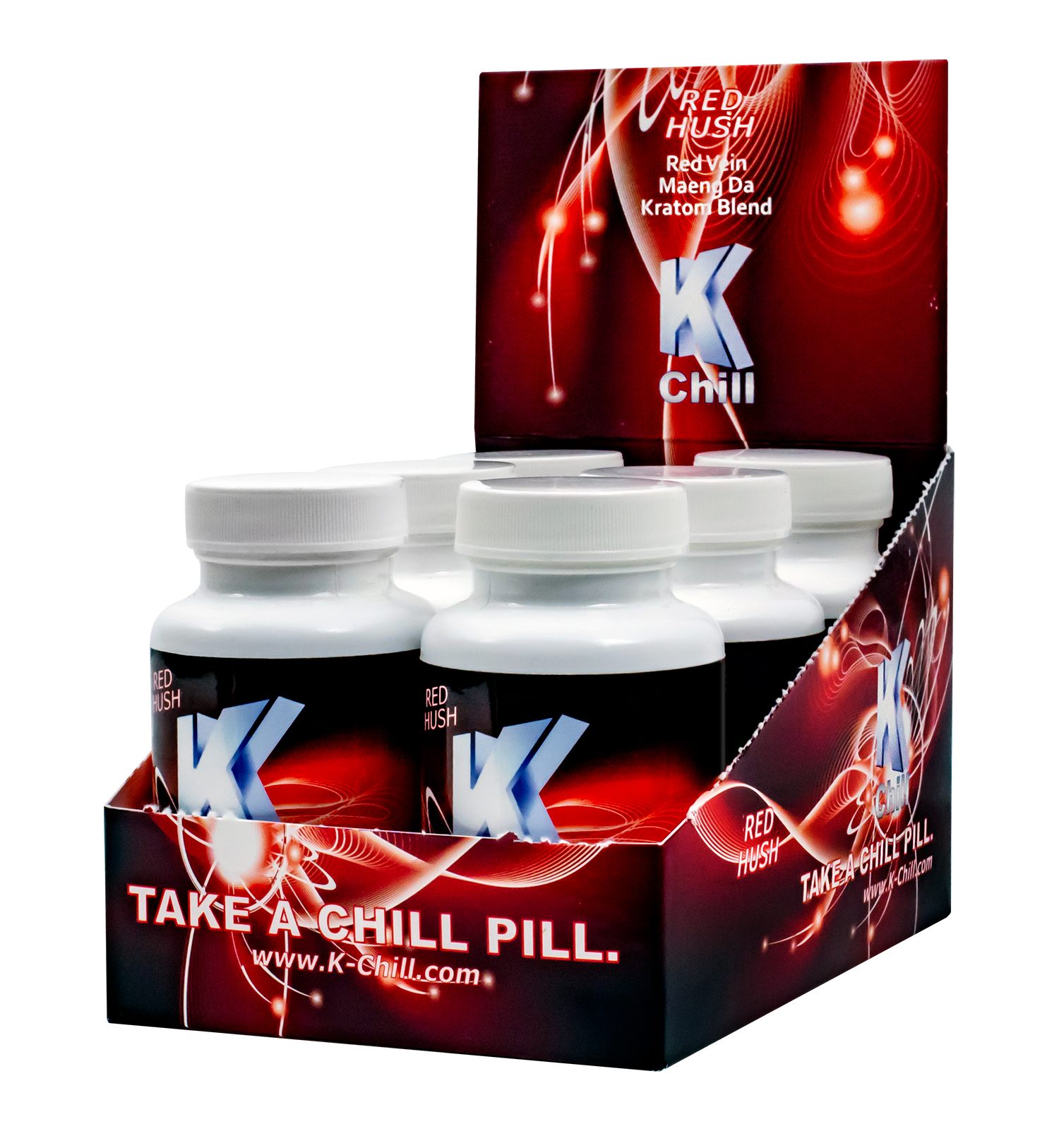 K-Chill Red Hush Kratom Capsules