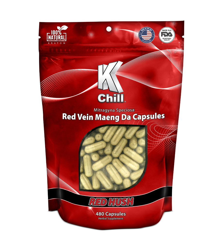 K-Chill Red Hush Kratom Capsules