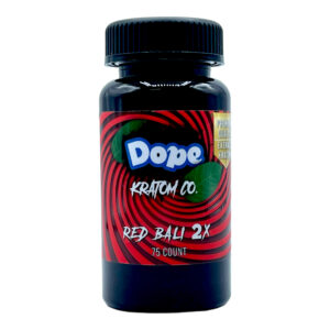 Dope Red Bali 2X Kratom Extract Capsules