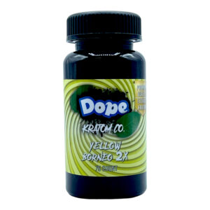 Dope Yellow Borneo 2X Kratom Extract Capsules
