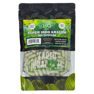 Earth Kratom Super Indo Kratom Capsule - 300 caps