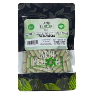 Earth Kratom White Maeng Da Kratom Capsule - 300 caps