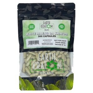 Earth Kratom White Maeng Da Kratom Capsule - 300 caps