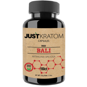 Just Kratom Red Bali Capsules - 150ct