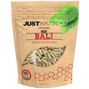 Just Kratom Red Bali Capsules - 500ct