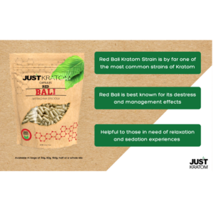 Just Kratom Red Bali Capsules Facts