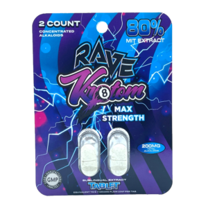 Rave Kratom Max Strength Kratom Extract Tablets