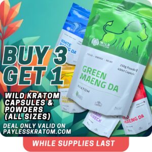 Wild Kratom Green Maeng Da Kratom Capsules