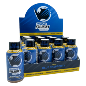 Rhino Rush Blue Raspberry Energy Shot 59mL