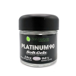 Zion Herbals Platinum 90 Kratom Soft Gels - 20ct
