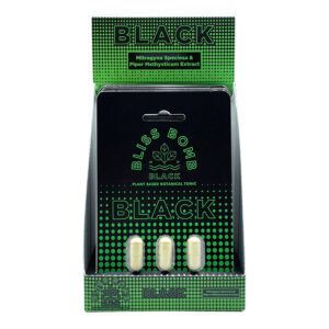 Bliss Bomb Black Kava Kratom Extract Capsules - 3ct.