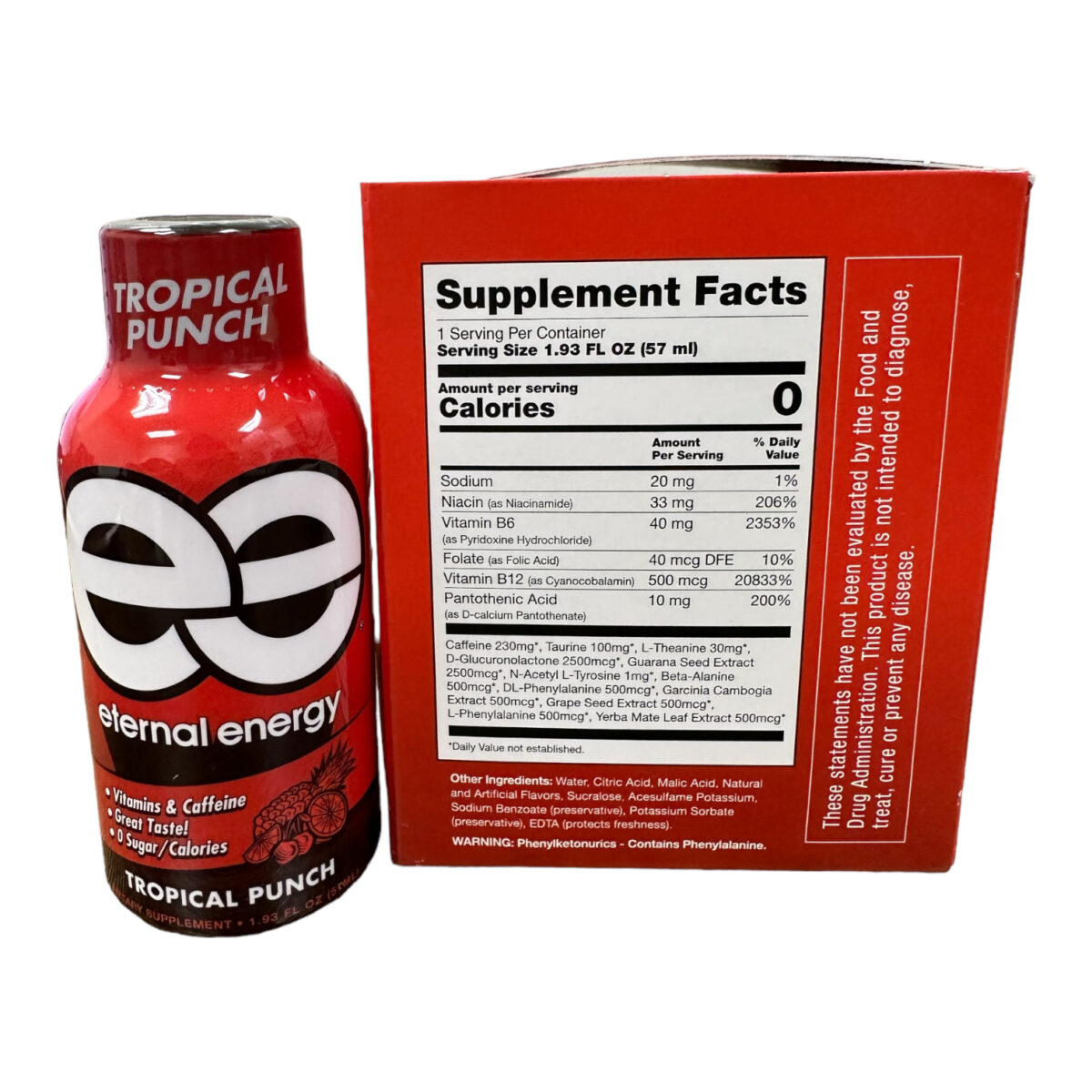 box and bottle of Blue Magic Kratom Boost Tropical Punch 80mg 59mL