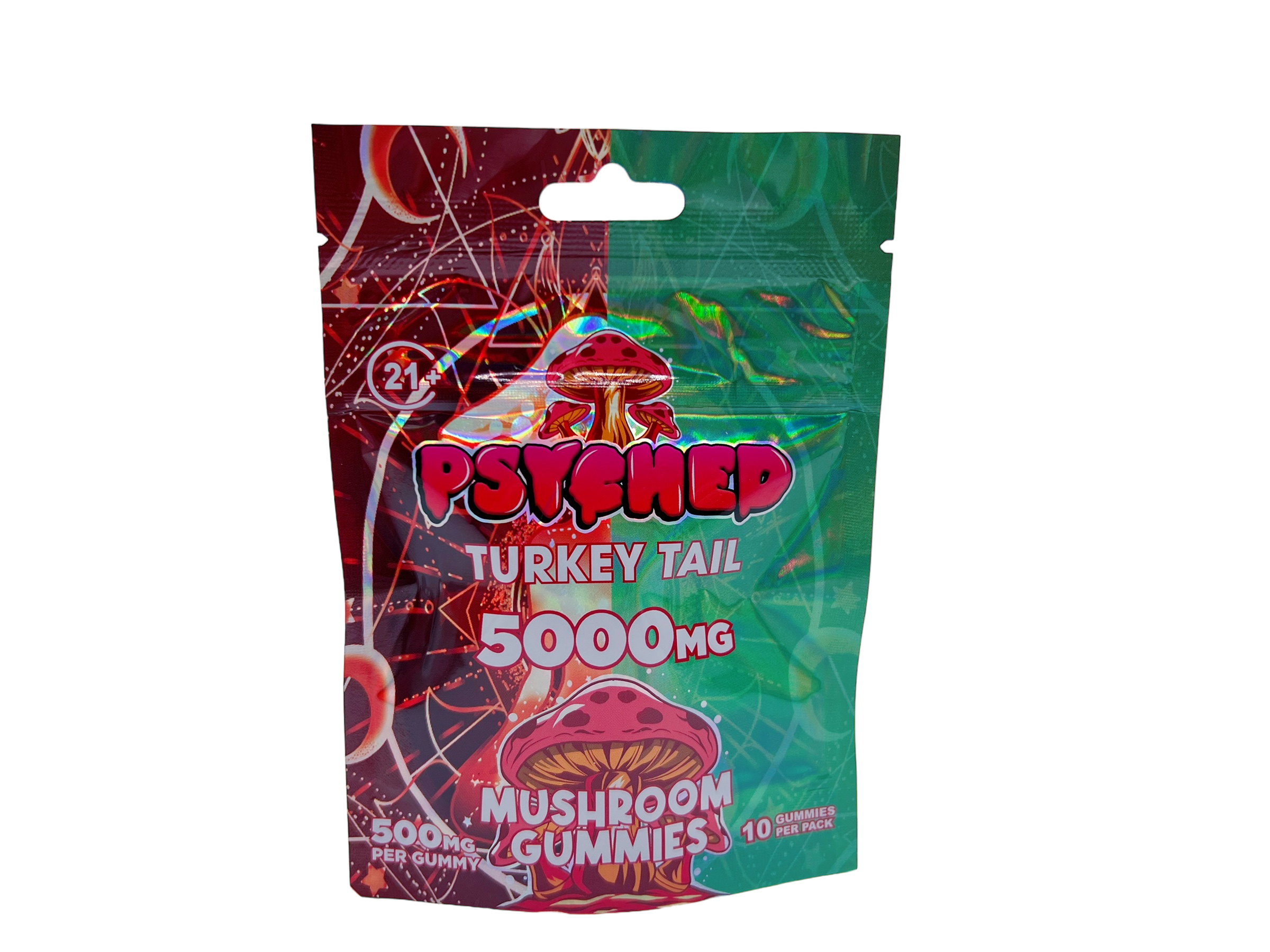 Psyched Turkey Tail Mushroom Gummies - 500mg