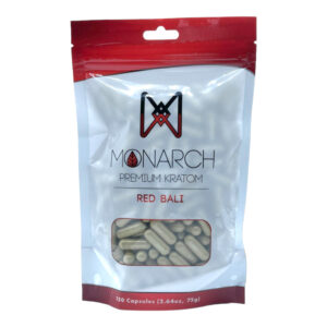 Monarch Red Bali Kratom Capsules - 150ct